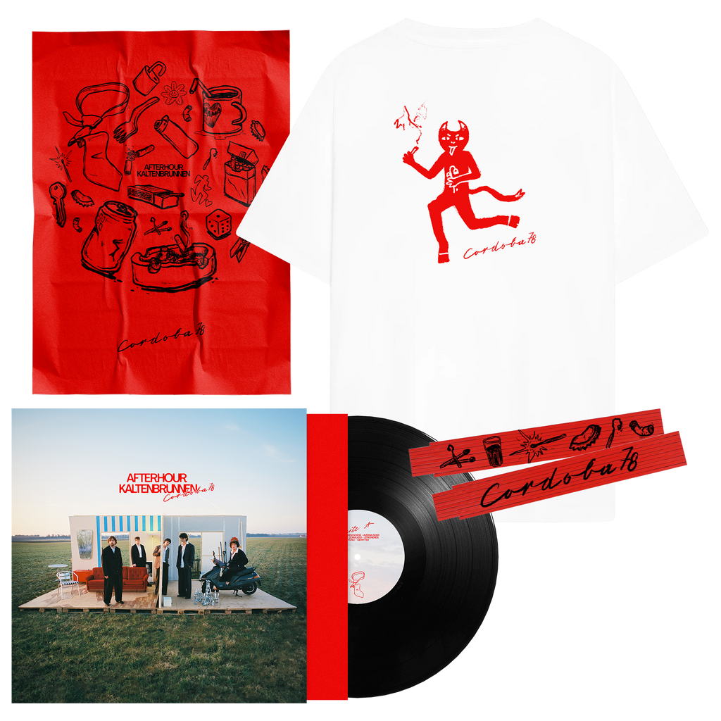 Bundle: Vinyl Album "Afterhour Kaltenbrunnen" + Poster + Meterstab + T-Shirt